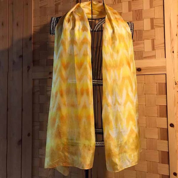 marche de noel creatif - Écharpe chevrons orangés